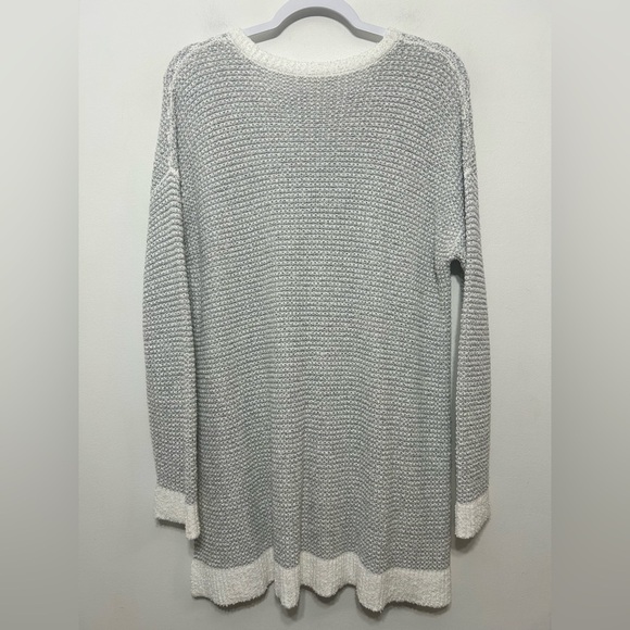 Eileen Fisher 100% Organic Cotton Waffle Knit High Low Pullover Sweater - Picture 6 of 10